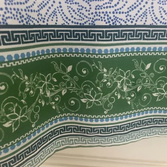 Dalia Sleeveless Top Women's size Large Green and Blue - Picture 5 of 6